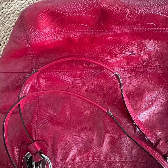 Coach Alex  Patent Leather Shoulder Tote Purse F14265 - Picture 5 of 15